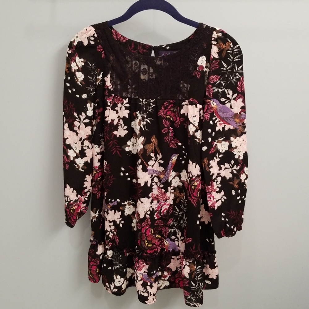 Weavers Girl Floral Print Dress in Size Large